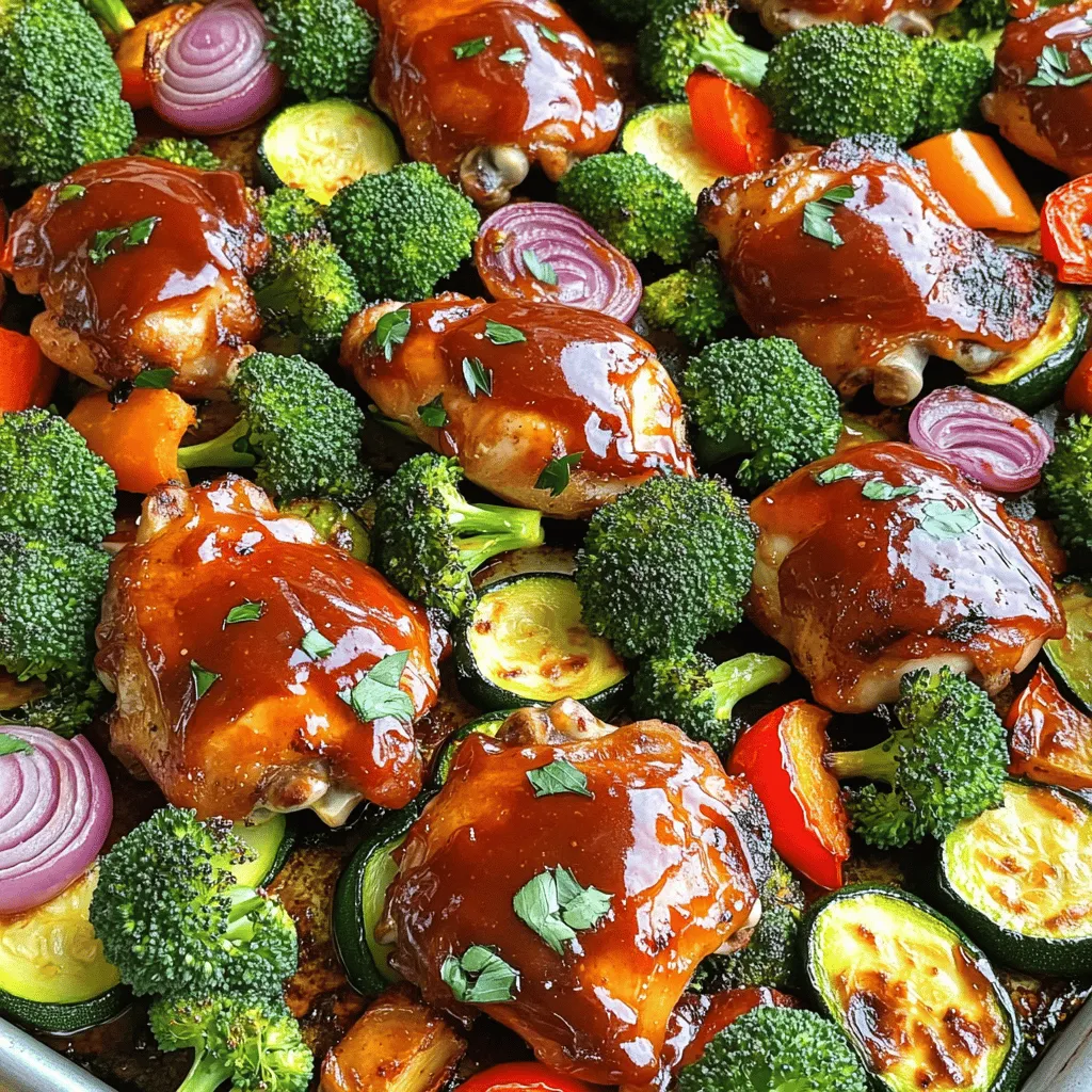 Sheet Pan BBQ Chicken &#038; Veggies Easy and Tasty Meal