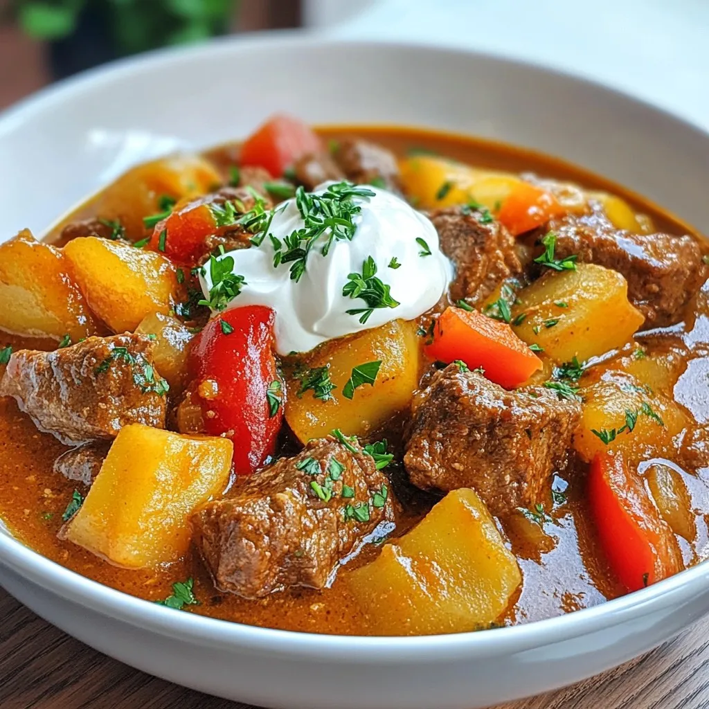 Authentic German Rahmgulasch Flavorful and Simple Dish