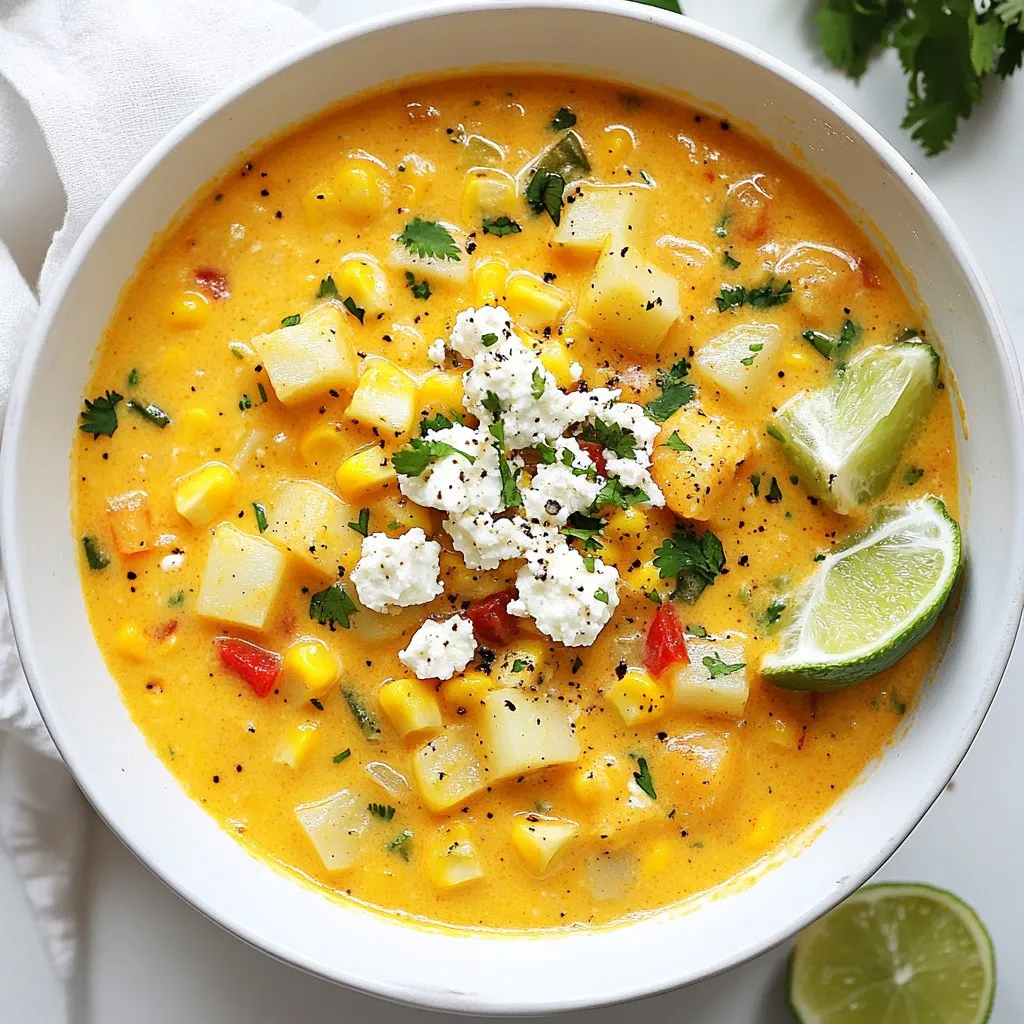 Mexican Street Corn Chowder Hearty and Flavorful Dish