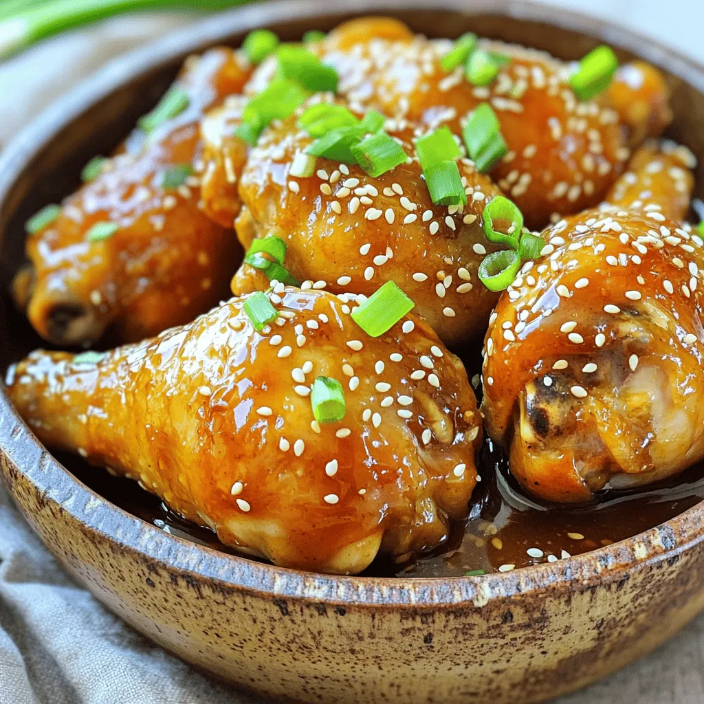 Slow Cooker Honey Garlic Chicken Drumsticks Delight