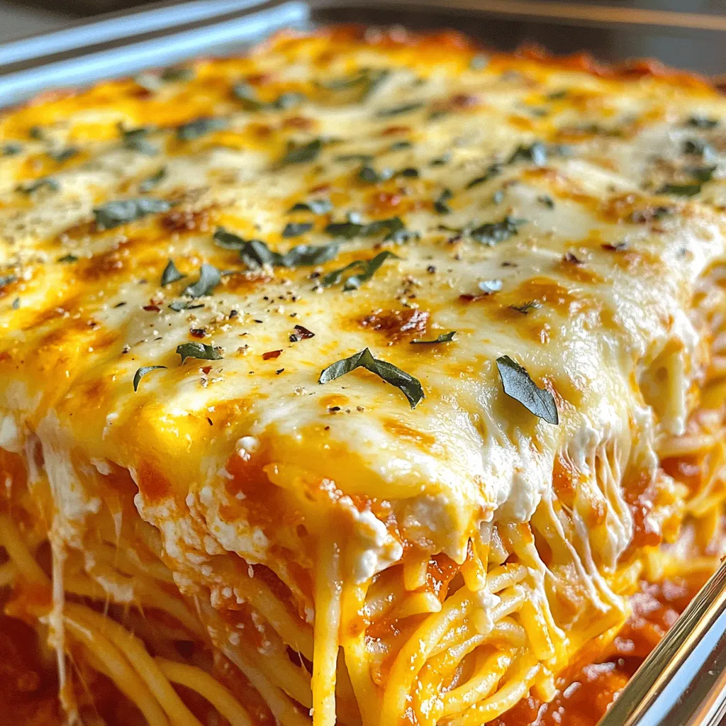 Baked Cream Cheese Spaghetti Casserole Delight