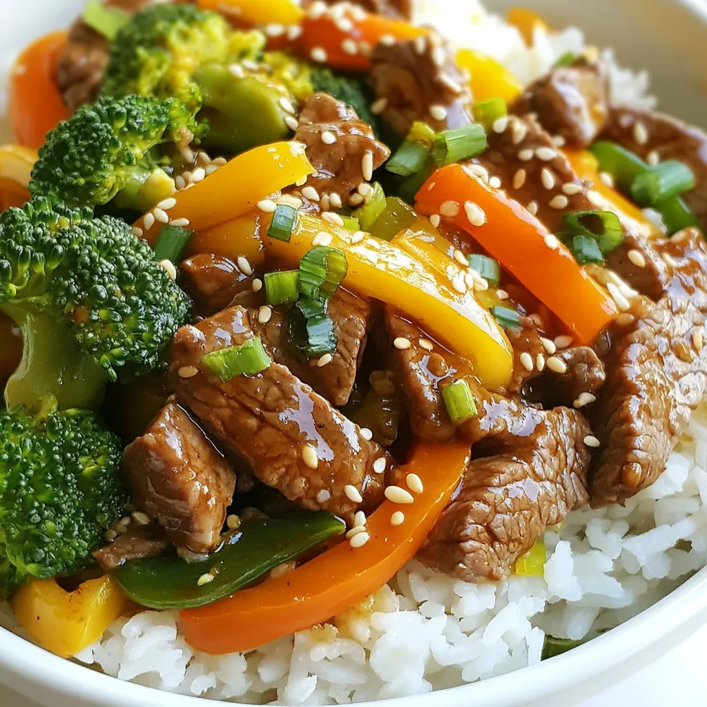 Garlic Veggie Beef Stir-Fry Bowls Flavorful and Easy