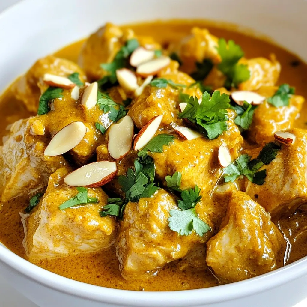Homemade Chicken Korma Flavorful and Rich Recipe