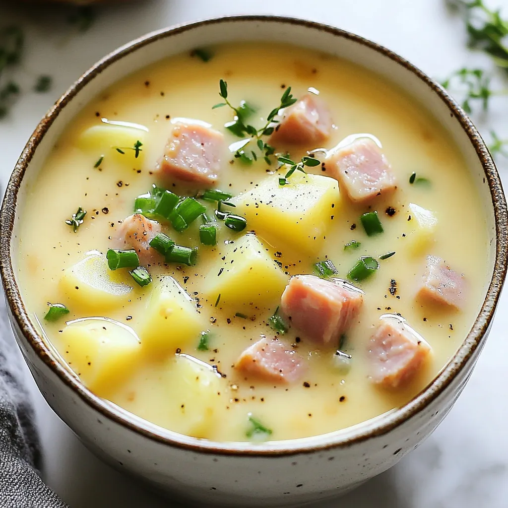 Ham and Potato Soup Hearty and Comforting Meal