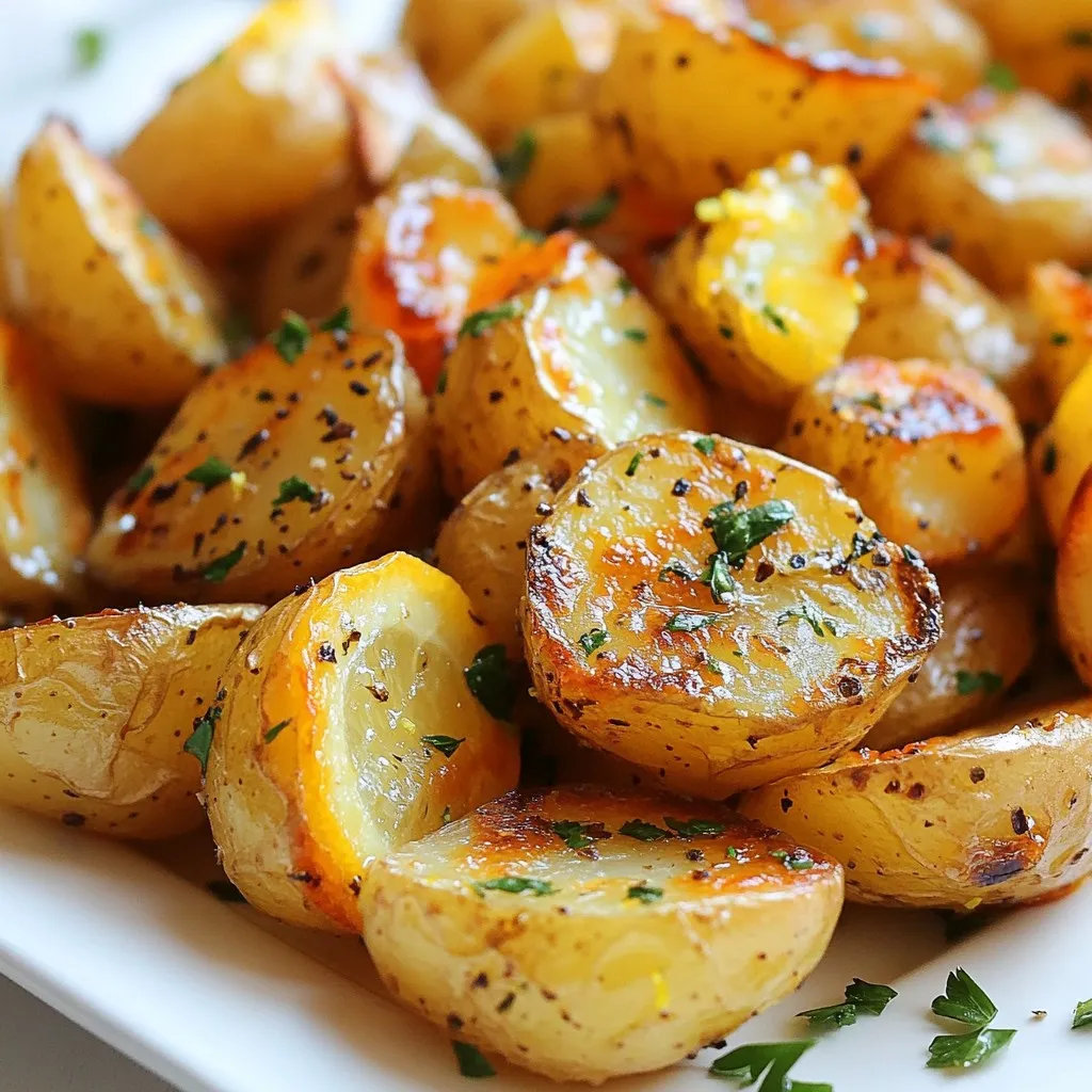 Crispy Greek Lemon Potatoes Perfectly Roasted Delight