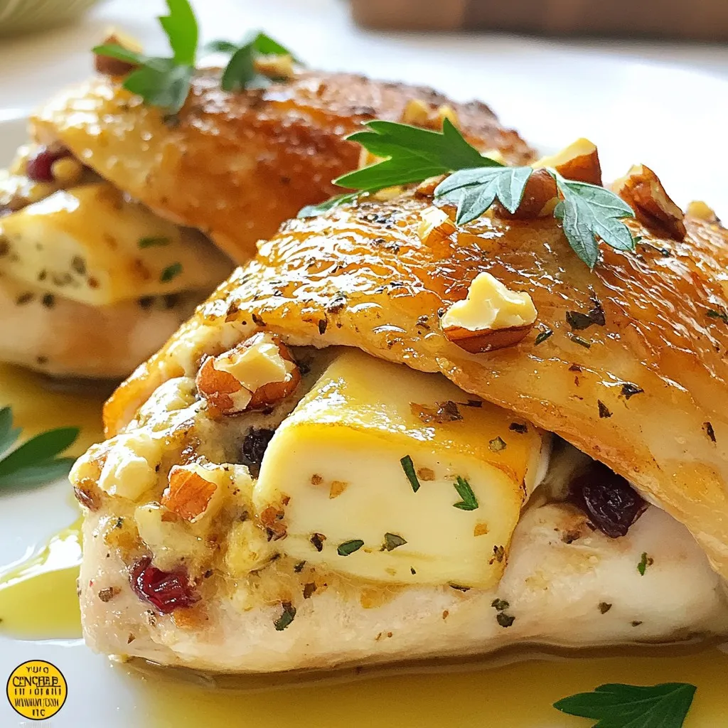 Cranberry Brie Stuffed Chicken Delightful and Simple