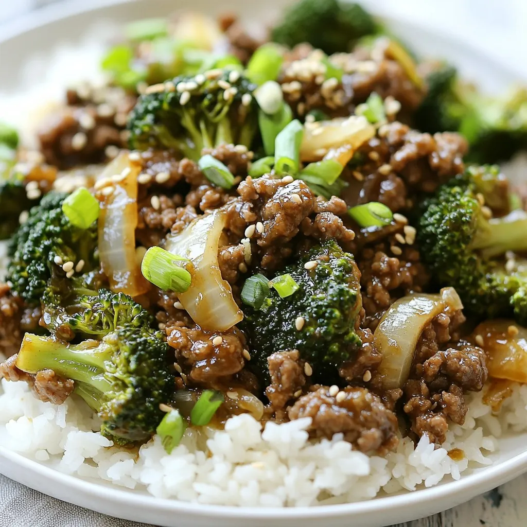 Ground Beef &#038; Broccoli Stir-Fry Tasty Weeknight Meal