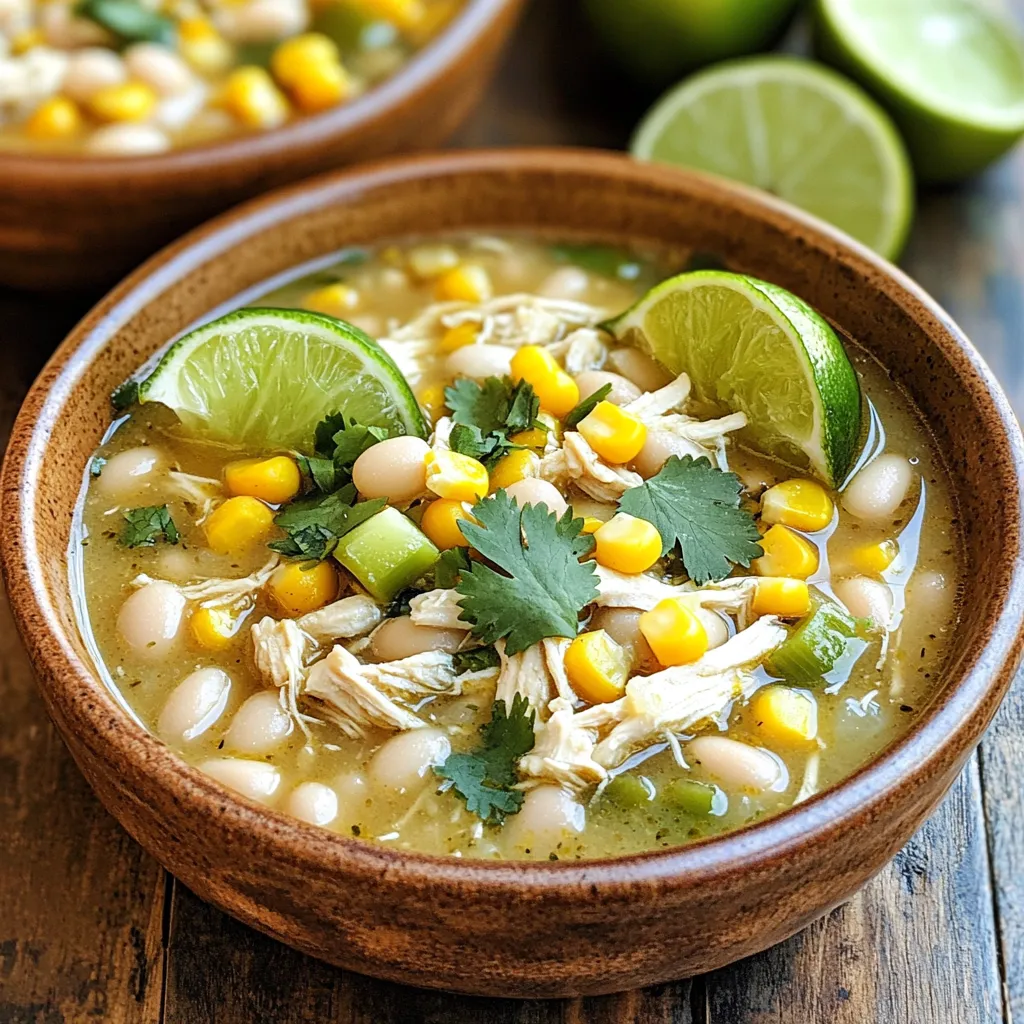 Slow Cooker White Chicken Chili with Corn Recipe