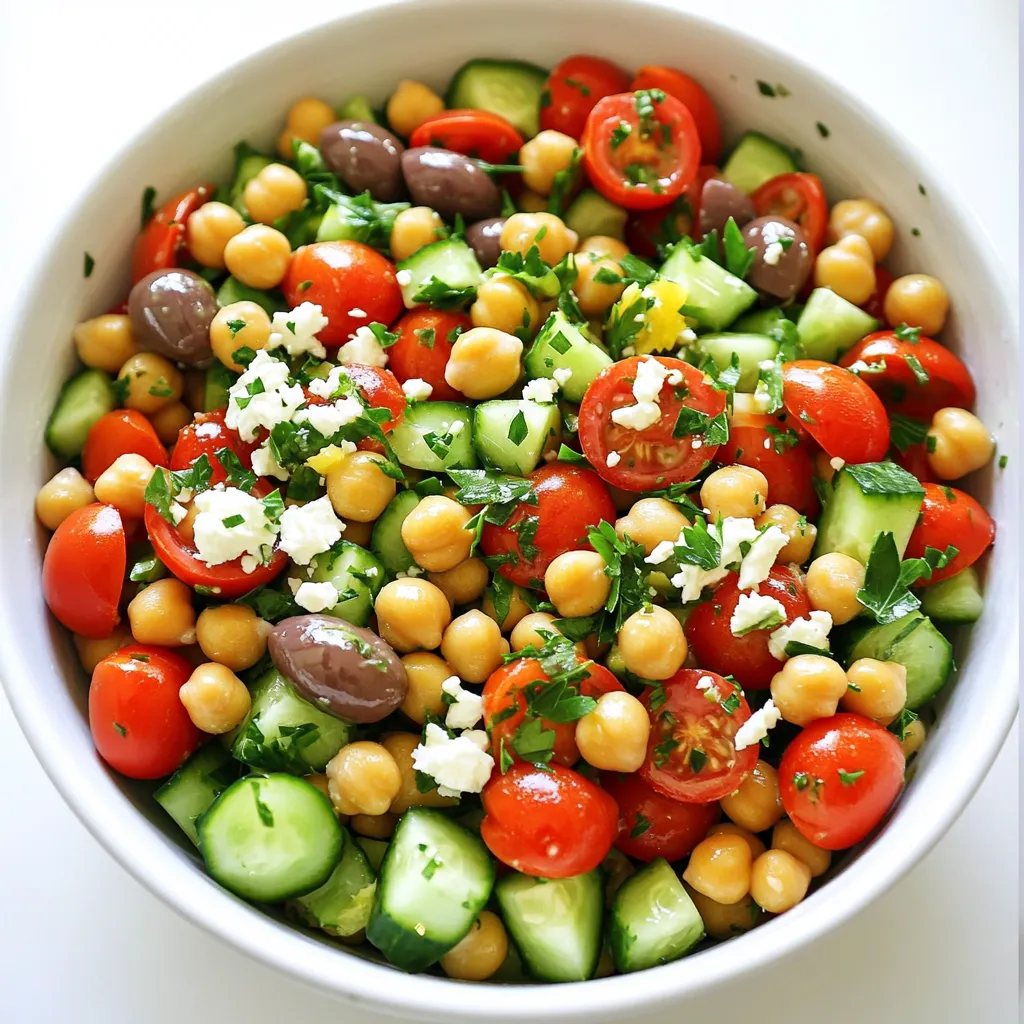Minute Mediterranean Chickpea Salad Fresh and Quick