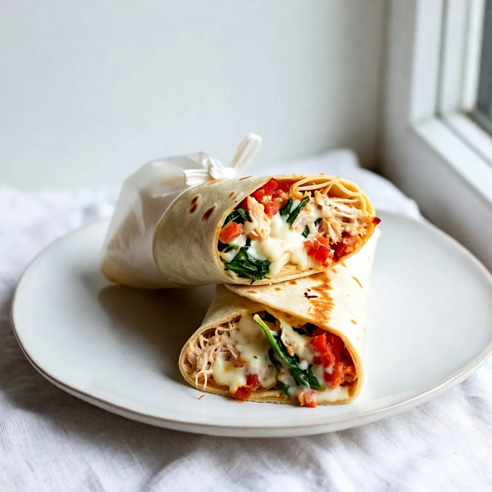 Cheesy Garlic Chicken Wraps Flavorful and Easy Recipe