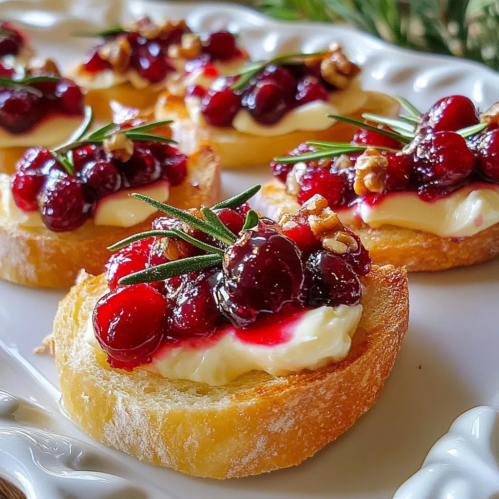 Cranberry Brie Crostini Flavorful Appetizer Recipe