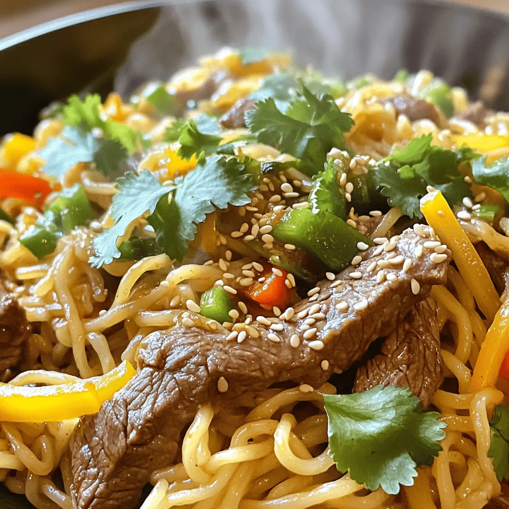 Garlic Sesame Beef Noodles Flavorful and Easy Recipe