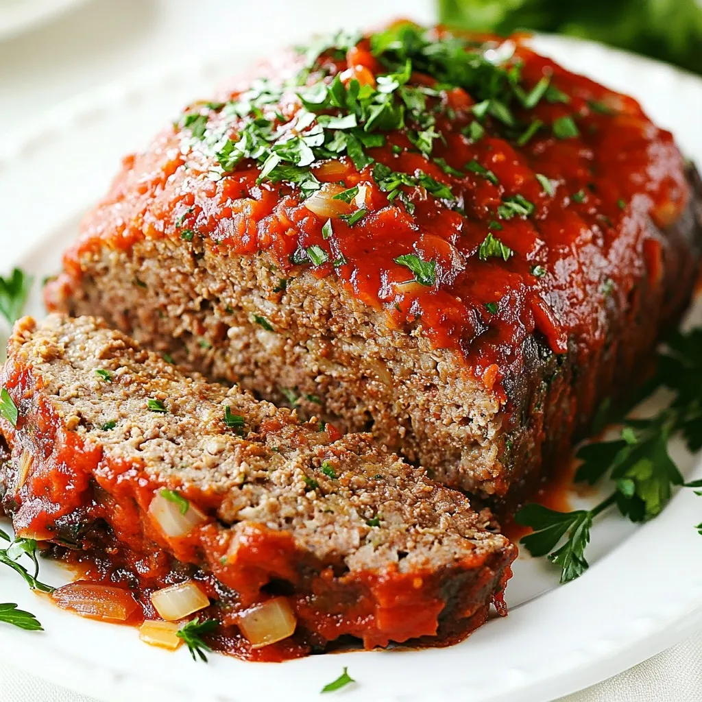 Easy Italian Meatloaf Simple and Flavorful Recipe