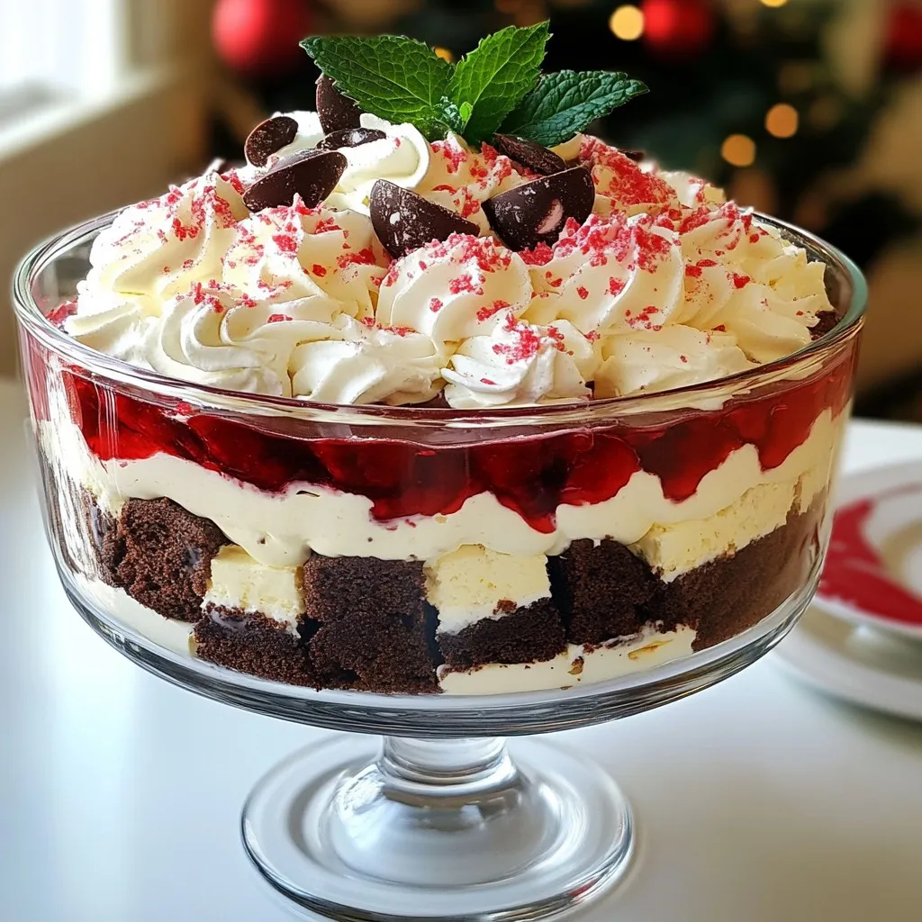 Peppermint Christmas Trifle Festive and Flavorful Treat