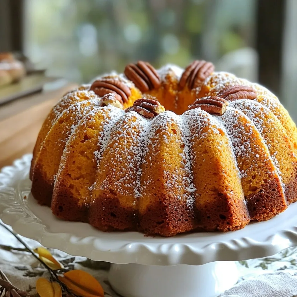 Moist Pumpkin Bundt Cake Delightful Fall Treat