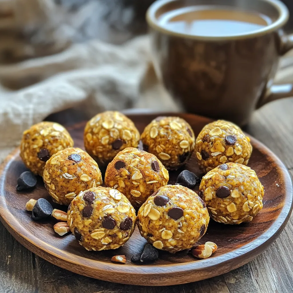 Pumpkin Spice Energy Oat Balls Tasty Healthy Snack