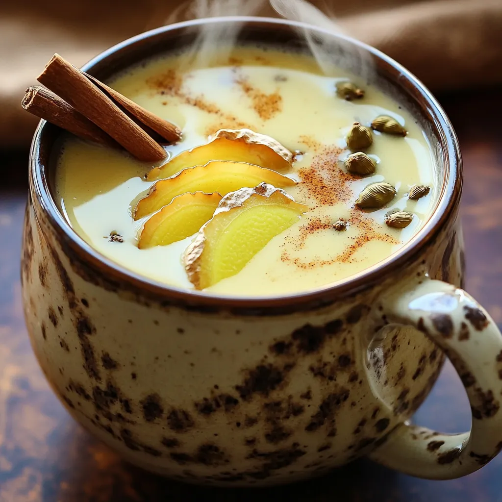 Homemade Spiced Chai Latte Warm and Inviting Drink