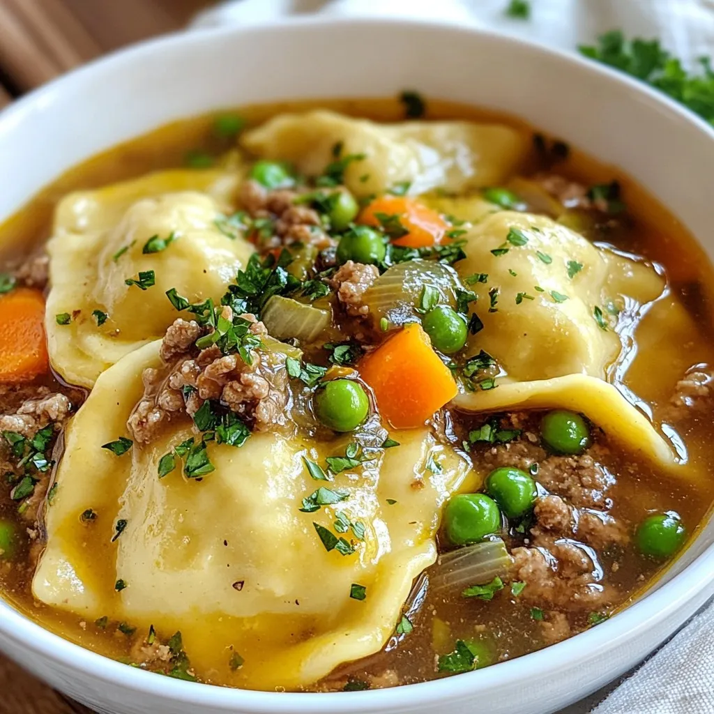 Ground Beef and Dumplings Hearty Comfort Meal