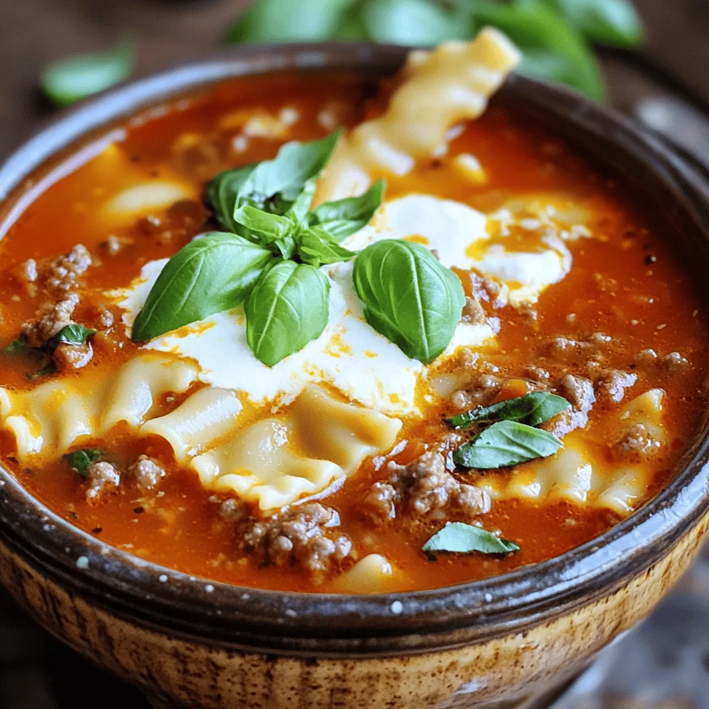 Ultimate Lasagna Soup Hearty Comfort in a Bowl