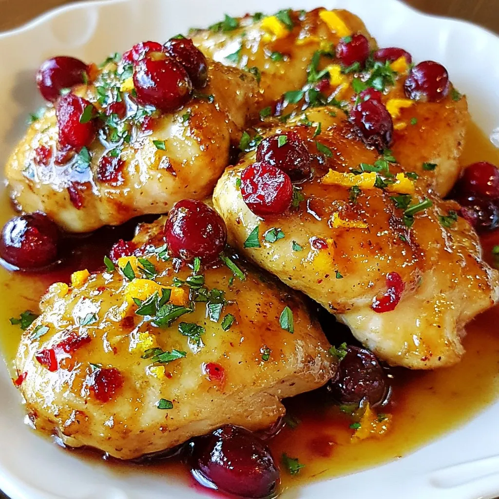 Skillet Cranberry Orange Chicken Flavorful Weeknight Meal