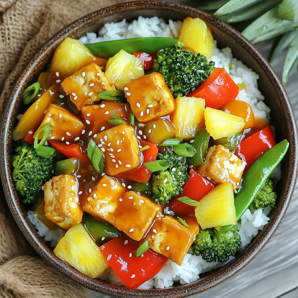Sweet and Sour Tofu Bowls Flavorful and Simple Meal