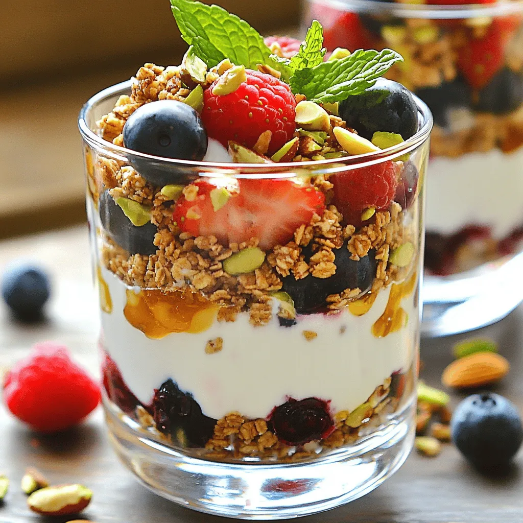 Protein Greek Yogurt Berry Parfaits Delightful Snack