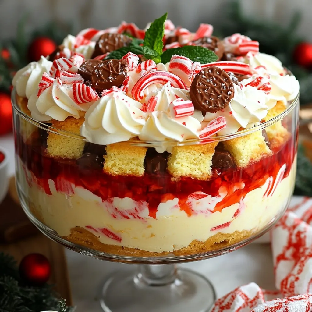 Peppermint Christmas Trifle Festive and Flavorful Treat