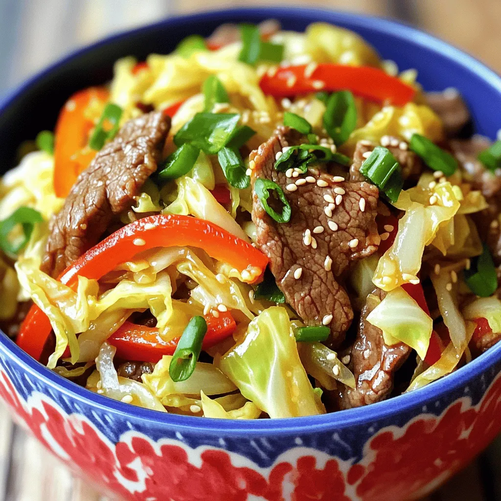 Minute Beef and Cabbage Stir Fry Quick and Easy Meal