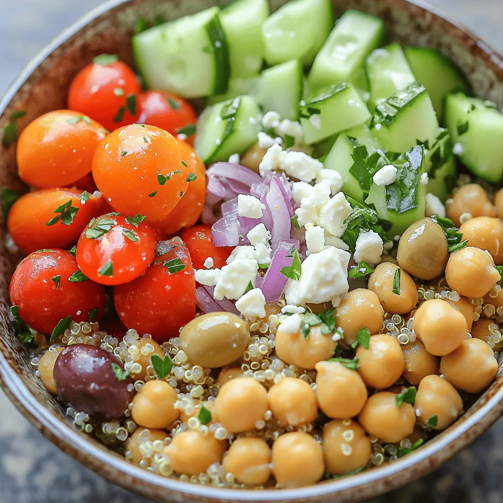 Mediterranean Chickpea Quinoa Bowls Healthy Delight