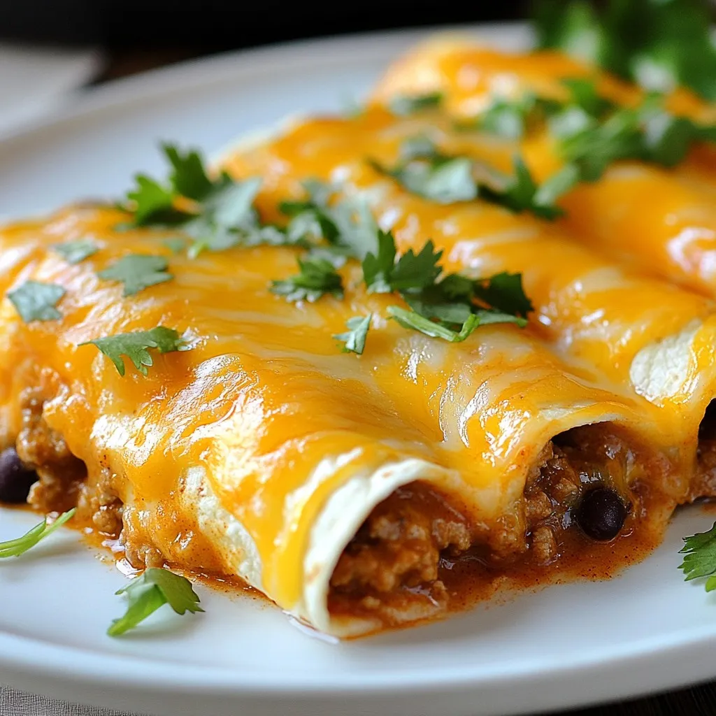 Weeknight Ground Beef Enchiladas Quick and Easy Meal