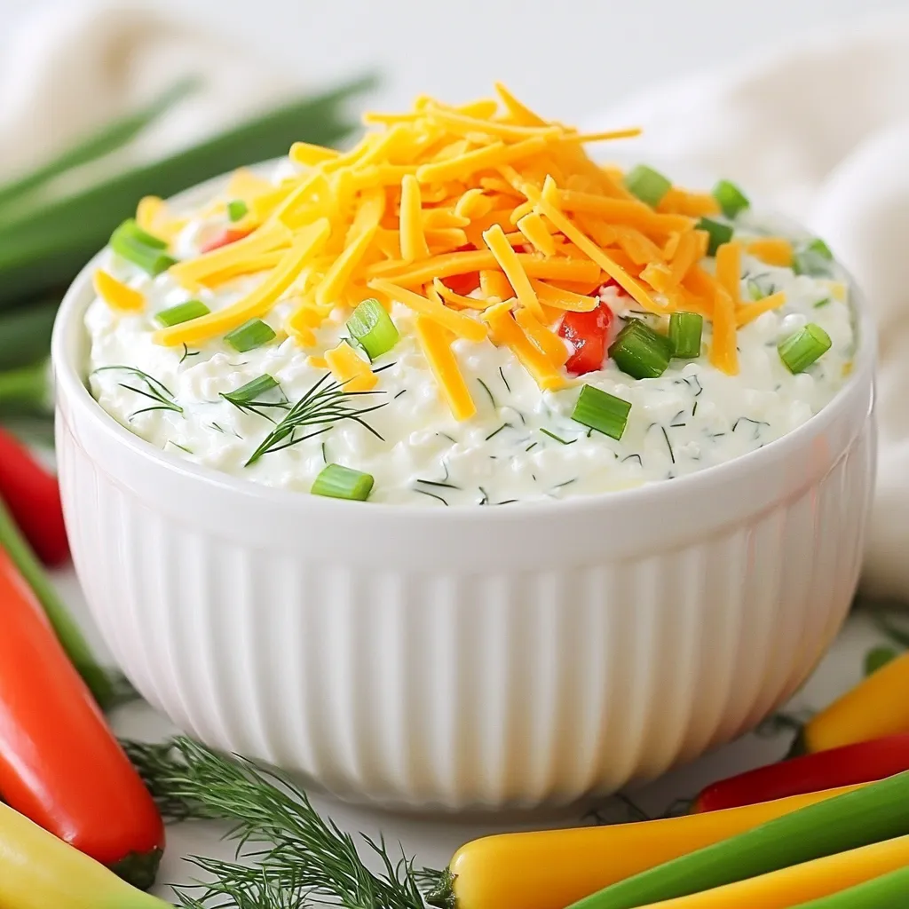 Protein Packed Cottage Cheese Ranch Dip Delight