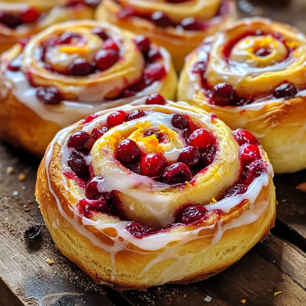 Cranberry Orange Sweet Rolls Soft and Irresistible Treat