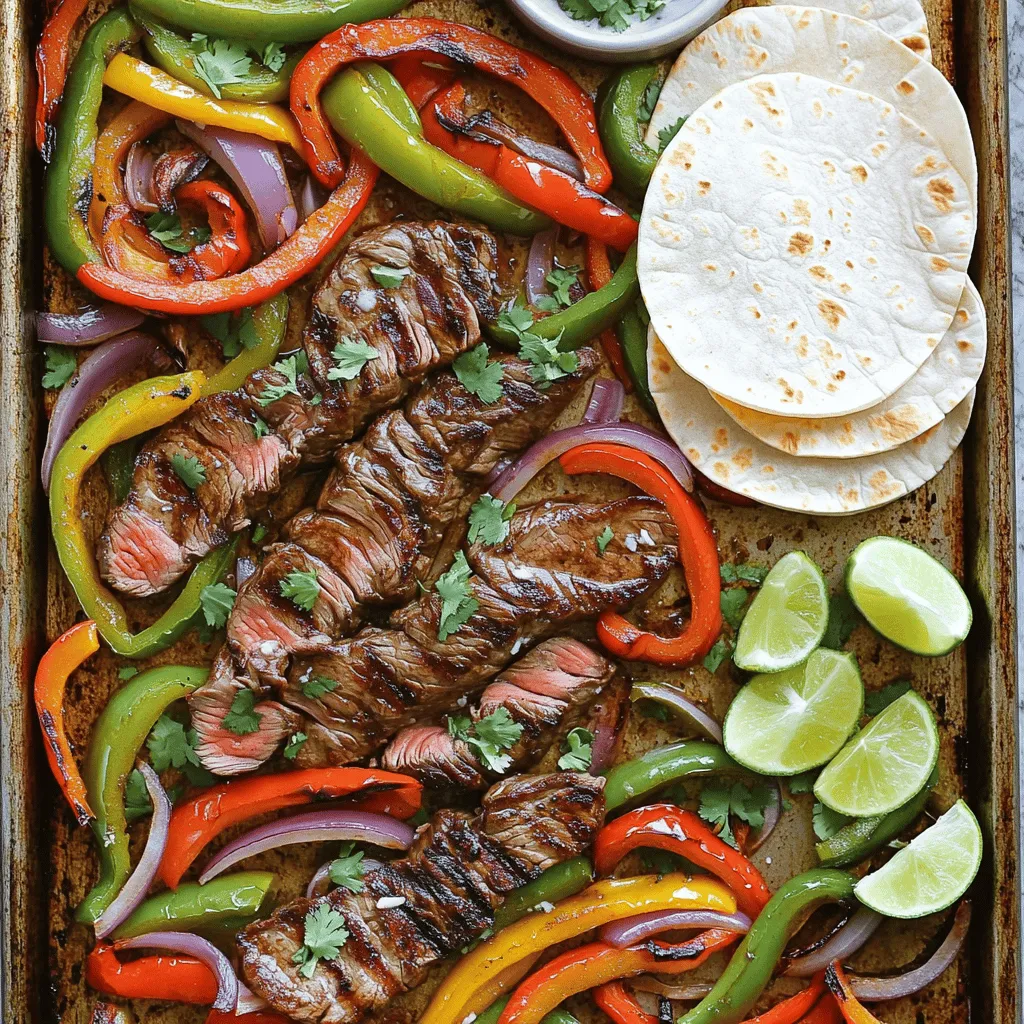 Sheet Pan Garlic Butter Steak Fajitas Delightful Meal