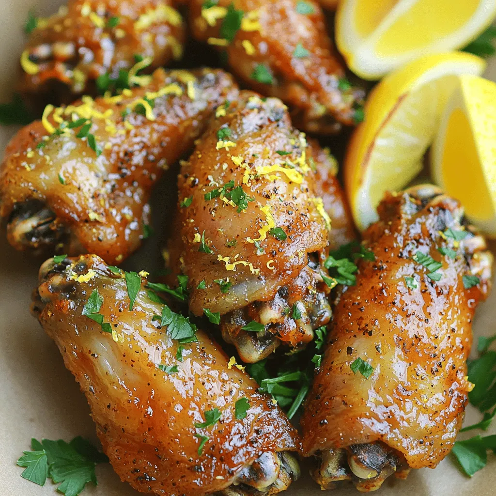 Air Fryer Lemon Pepper Wings Crispy and Flavorful Dish