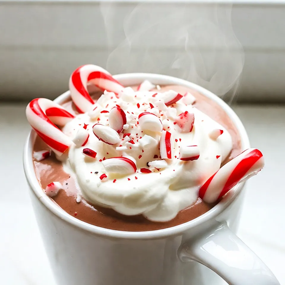 Crockpot Peppermint Hot Chocolate Irresistible Treat