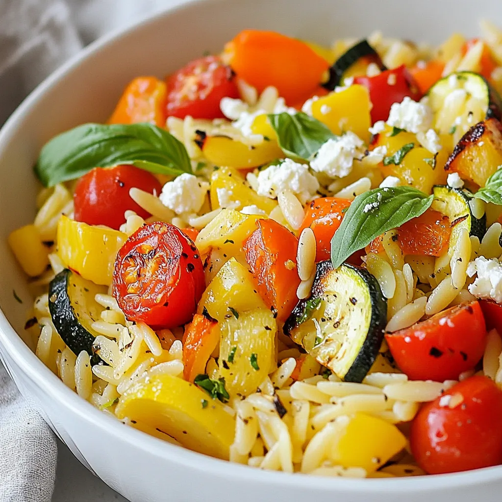 Roasted Vegetable Orzo Flavorful and Nutritious Dish