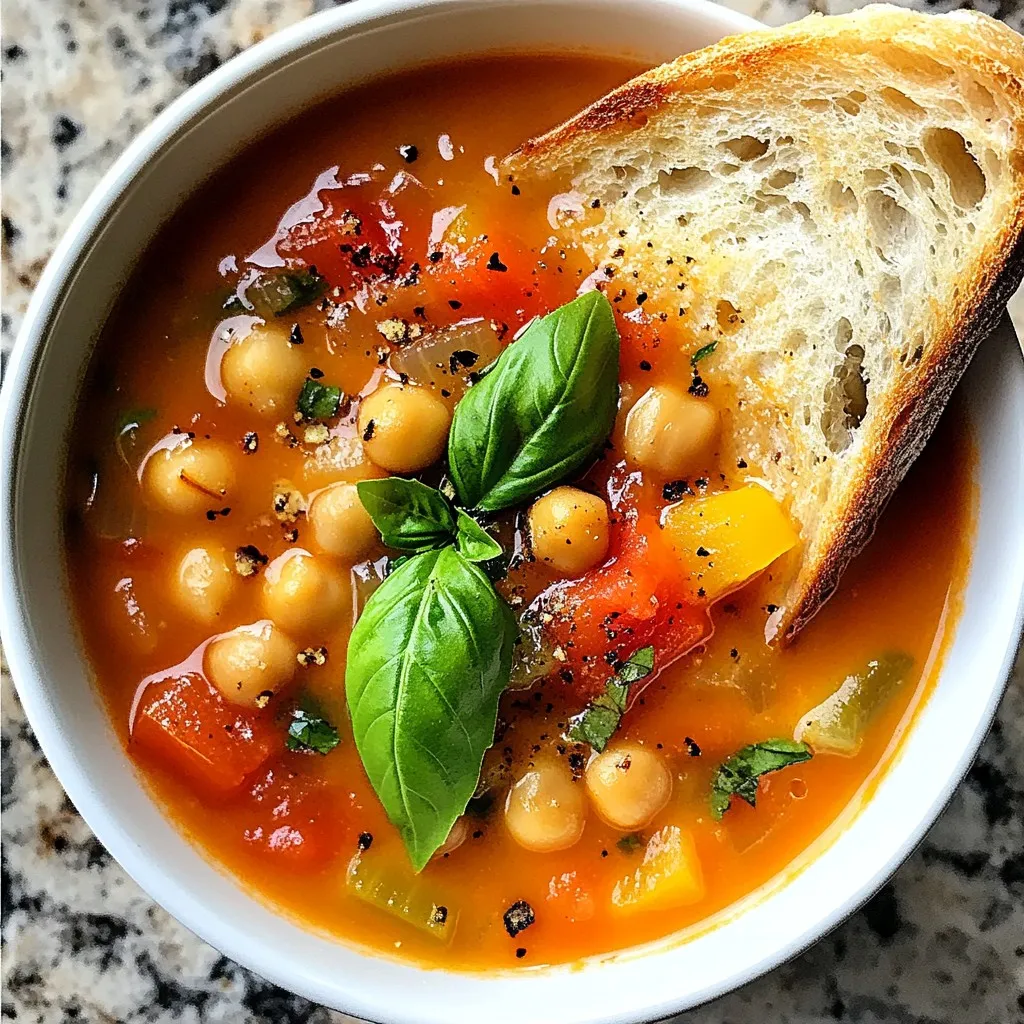 Cozy Tomato Chickpea Soup Simple and Tasty Recipe