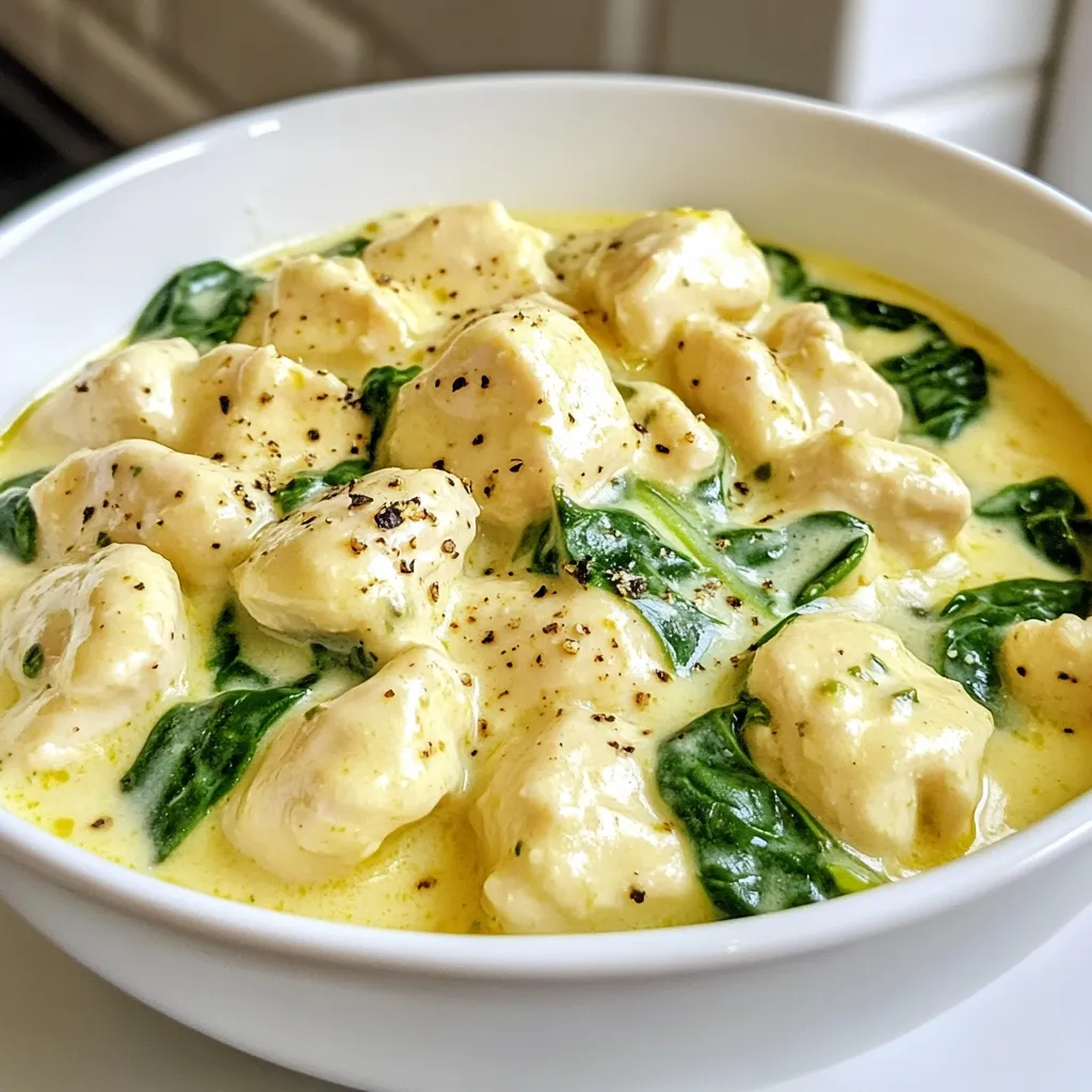 Healthy Low Calorie Creamy Chicken Delightful Dish