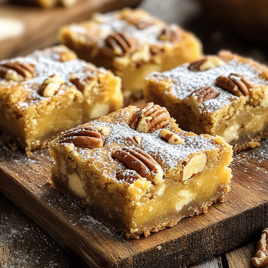 Brown Butter Pecan Sea Salt Blondies Sweet Delight