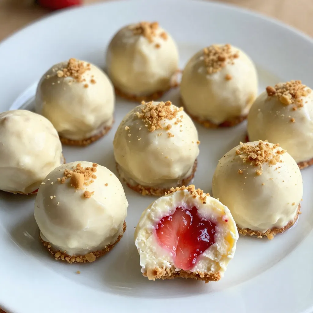 Strawberry Cheesecake Truffles Delightful Sweet Treat