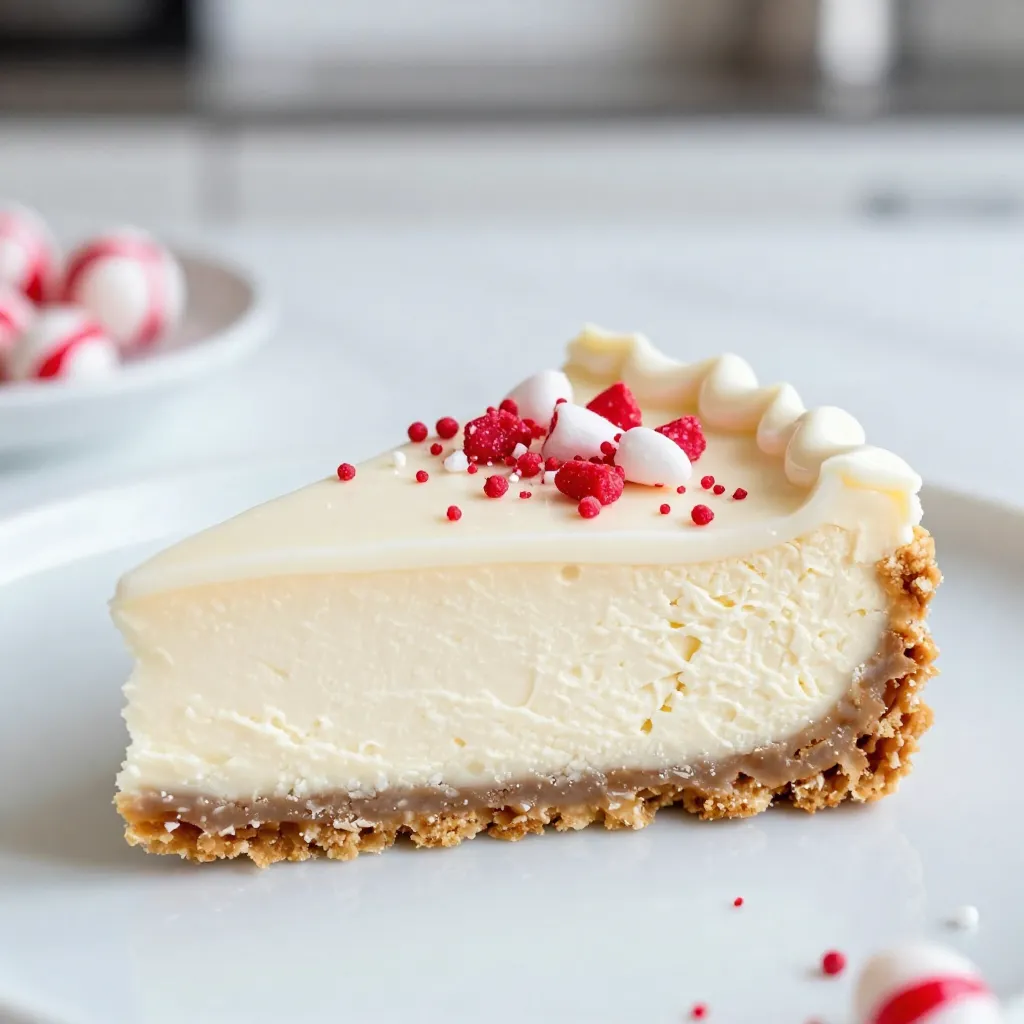 Peppermint Bark Cheesecake Festive Holiday Delight
