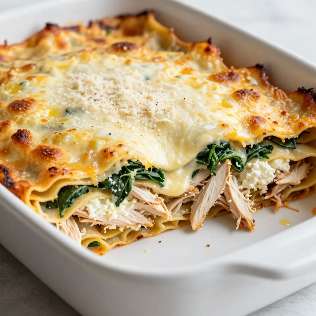 Creamy Chicken Lasagna Delightful and Easy Recipe