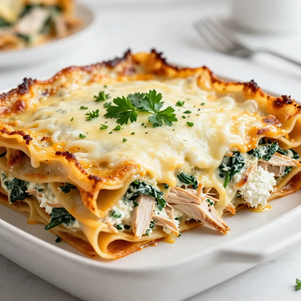 White Cheddar Chicken Lasagna Comfort Food Delight