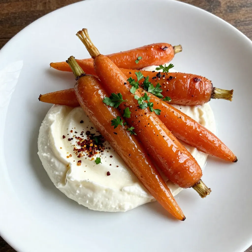 Hot Honey Roasted Carrots with Whipped Ricotta Treat