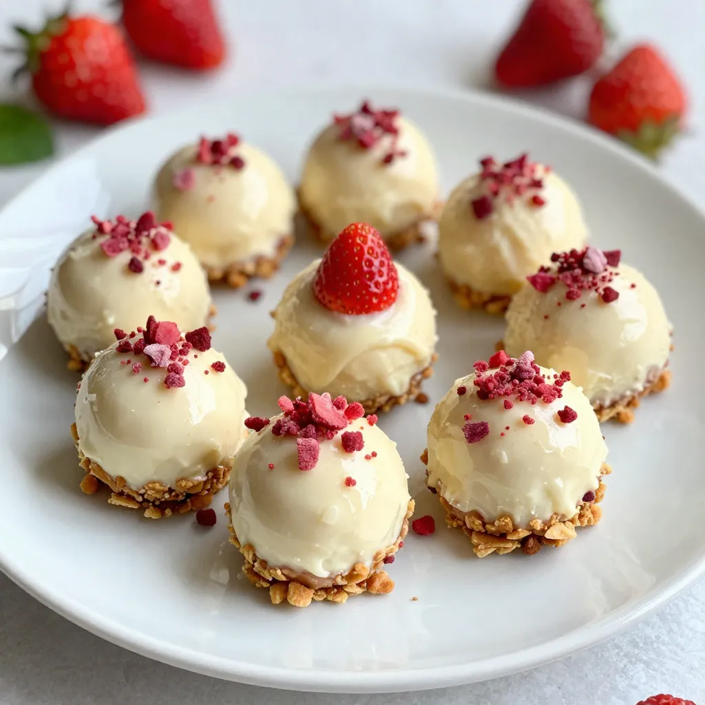 Strawberry Cheesecake Truffle Balls Delightful Treat