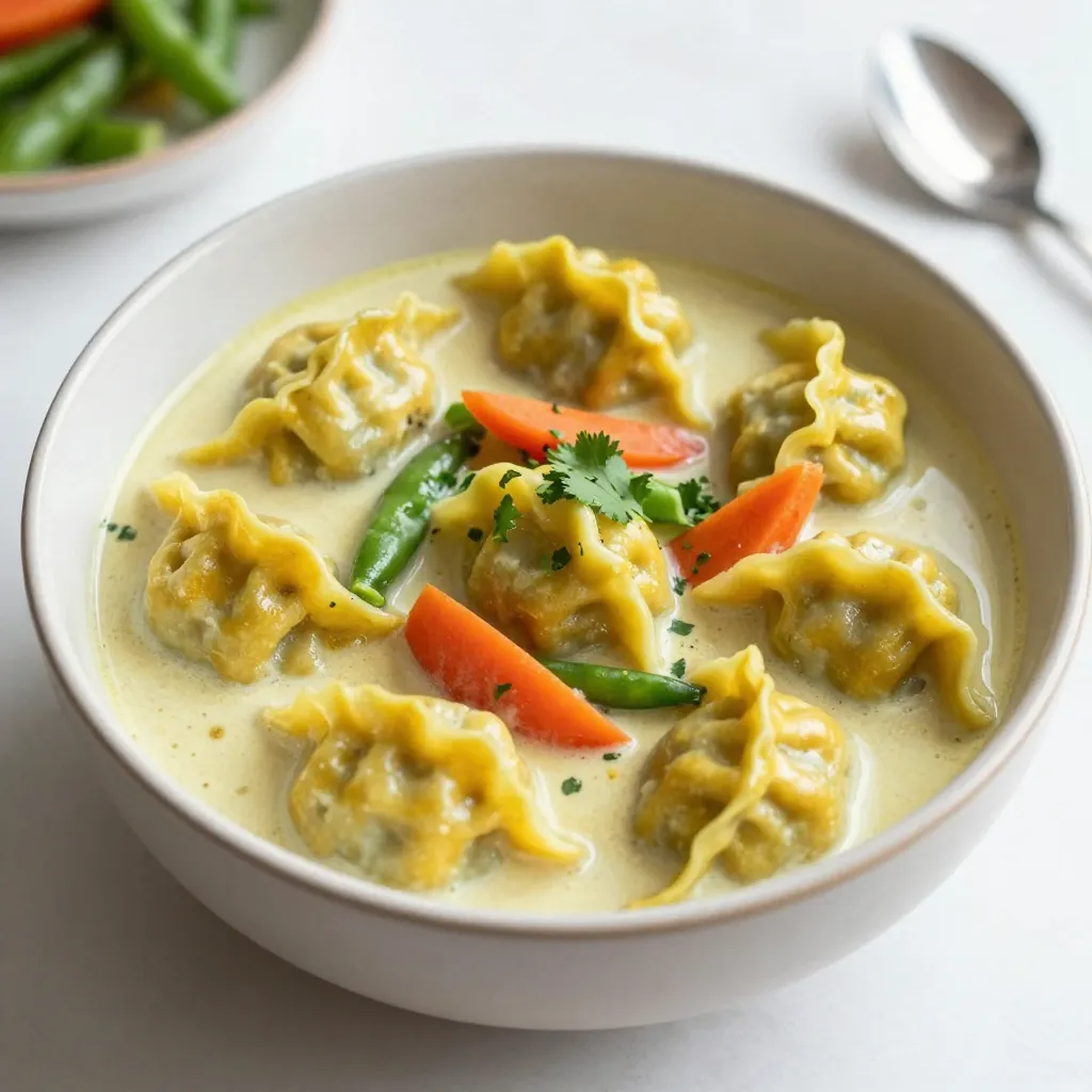 Coconut Curry Dumpling Soup Nourishing and Flavorful