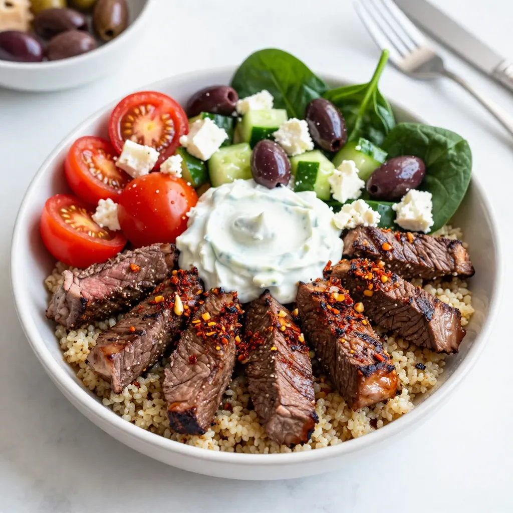 Mediterranean Steak Bowls Flavorful and Healthy Meal