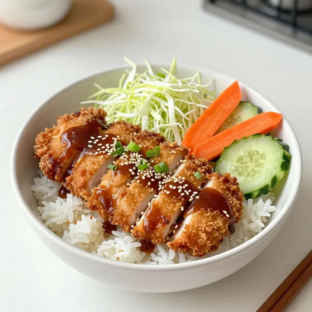 Japanese Chicken Katsu Bowls Flavorful and Simple Meal