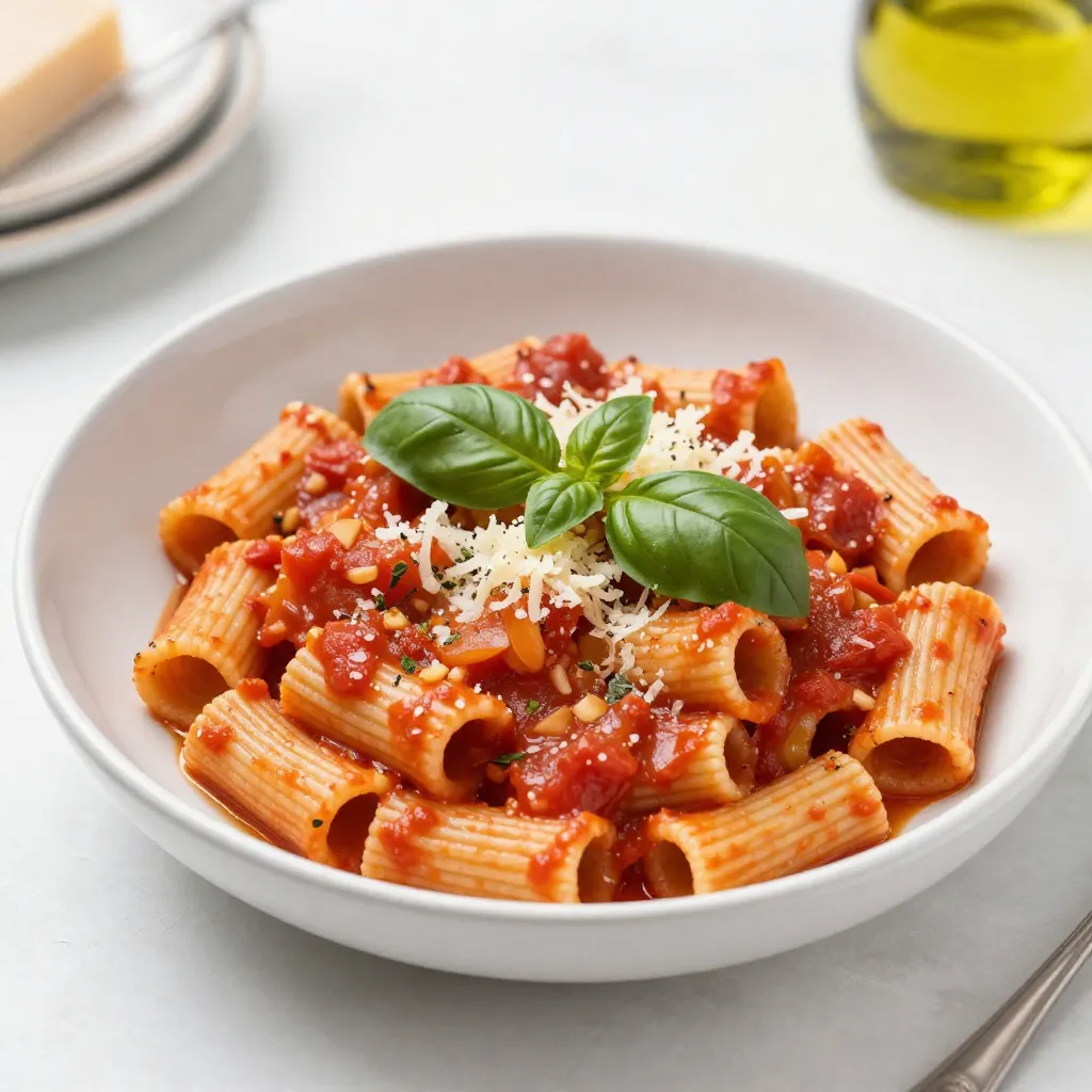 Creamy Tomato Garlic Rigatoni Flavorful Weeknight Meal