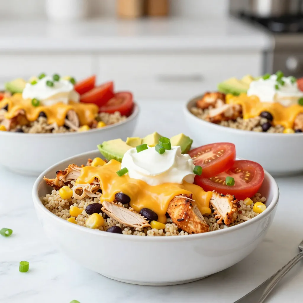 Savory Chicken Enchilada Bowls Quick and Easy Recipe